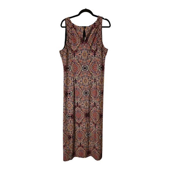 CHICO'S Tile-Print Maxi Dress Maxi Dress - Size 3 (Fits 16/18) - Picture 3 of 10